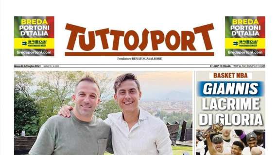 PRIMA PAGINA - Tuttosport sul futuro di Dybala: "Il rinnovo"