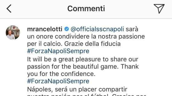 FOTO - Lavezzi risponde al post di Ancelotti: "Vai Carletto! In bocca al lupo!"