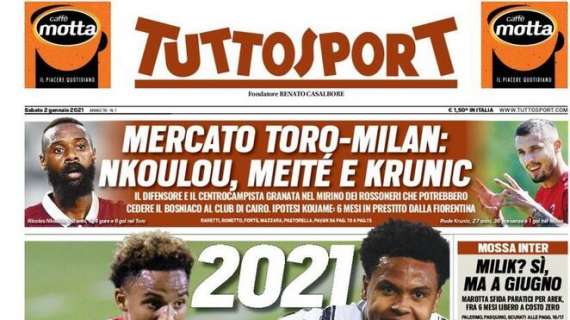PRIMA PAGINA - Tuttosport: "Milik? A giugno. Marotta sfida Paratici"