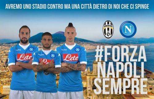 Juventus-Napoli, sfida su twitter. Gli azzurri: "Uno stadio contro ma la città con noi". I bianconeri: "Stasera vale di più"