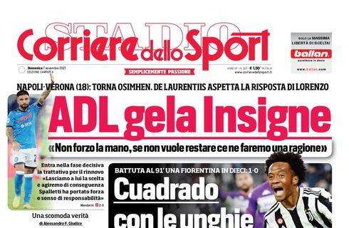PRIMA PAGINA - Cds Campania: "ADL gela Insigne: non forzo nessuno, deve decidere"