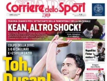 Corriere dello Sport: "Napoli ko, l'Inter resta a +1: sabato sfida scudetto"