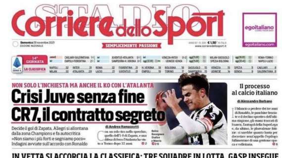 PRIMA PAGINA - Corriere dello Sport: “Inter, scatto scudetto”