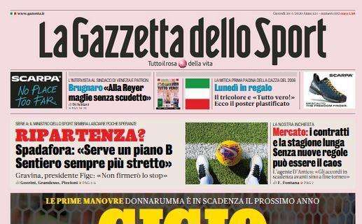 PRIMA PAGINA - Gazzetta: "Lautaro, l'Inter non fa sconti. Dybala come sta?"