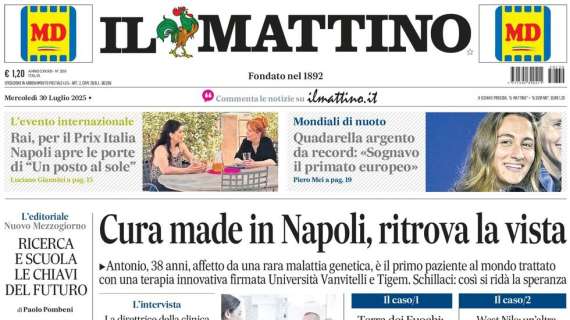 Il Mattino: "Febbre azzurra"