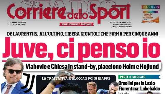 PRIMA PAGINA - CdS su Giuntoli: "Juve, ci penso io! De Laurentiis lo libera all'ultimo"