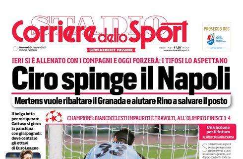 PRIMA PAGINA - CdS Campania: "Ciro spinge il Napoli"
