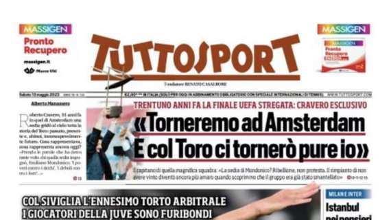 PRIMA PAGINA - Tuttosport sulla Juve: “Contro tutto, contro tutti”