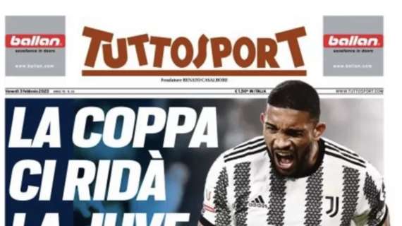 PRIMA PAGINA - Tuttosport: “La Coppa ci ridà la Juve”