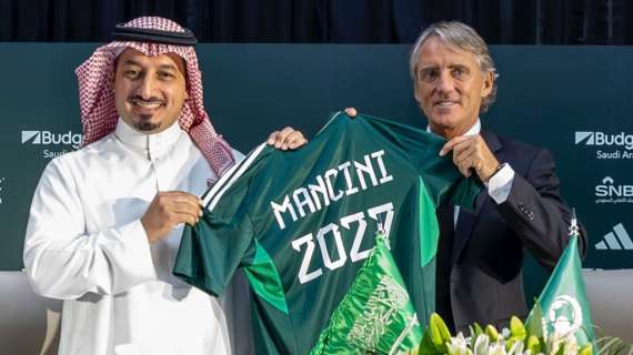 Clamoroso Mancini: è già in bilico nell'Arabia, in caso di flop in Coppa d'Asia sarà addio