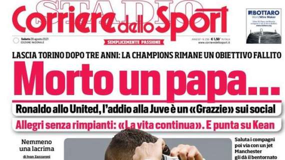 PRIMA PAGINA - L'apertura del Corriere dello Sport: "Morto un papa..."
