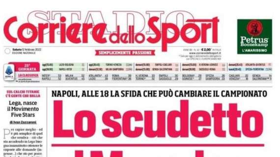 PRIMA PAGINA - CdS apre con Napoli-Inter: "Lo scudetto al Maradona"