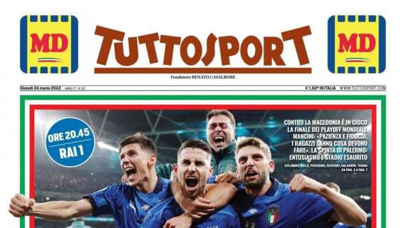 PRIMA PAGINA - Tuttosport: "Vi vogliamo così!