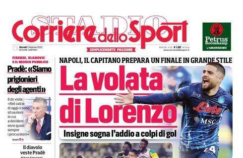 PRIMA PAGINA - CdS Campania: "La volata di Lorenzo"