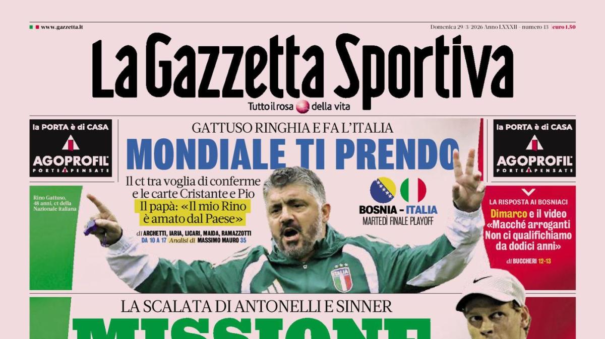 Gazzetta dello Sport: "Mondiale ti prendo"