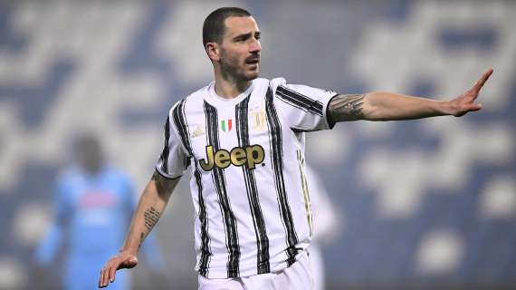 Juventus-Roma, infortunio per Bonucci: il difensore minimizza