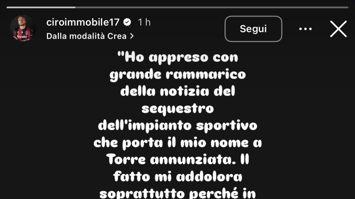 Sequestrata scuola calcio di Immobile, l'attaccante: "Dimostreremo nostra correttezza"