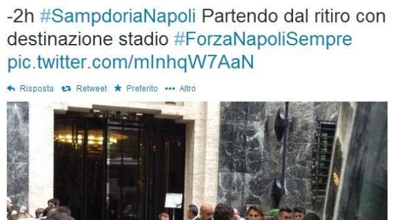 FOTO - Ssc Napoli: "Partendo dal ritiro destinazione stadio!"