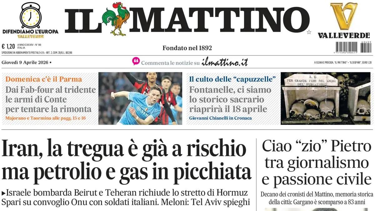 Il Mattino: "Dai FabFour al tridente: le armi di Conte per tentare la rimonta"