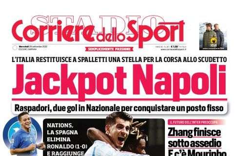 PRIMA PAGINA - CdS Campania: ”Jackpot Napoli"