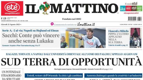 Il Mattino: "Napoli su Hojlund ed Elmas"