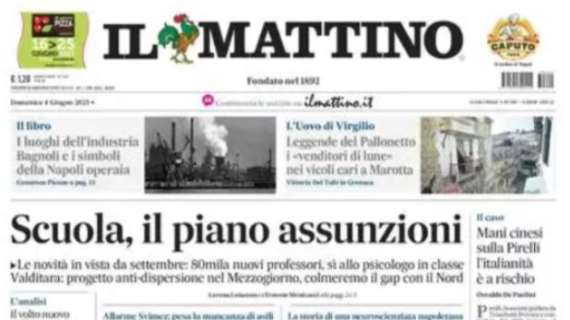 PRIMA PAGINA - Il Mattino: "Spalletti: l'amore per Napoli non è finito"