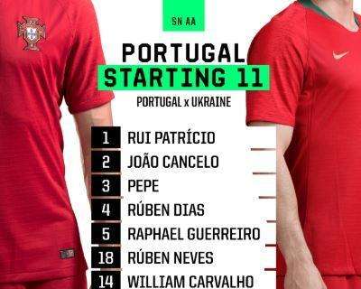 Portogallo-Ucraina, le formazioni ufficiali: panchina per Mario Rui, titolari Cancelo e CR7