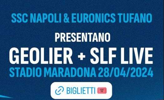 FOTO - Geolier e la SLF si esibiranno al Maradona per Napoli-Roma: orari e dettagli