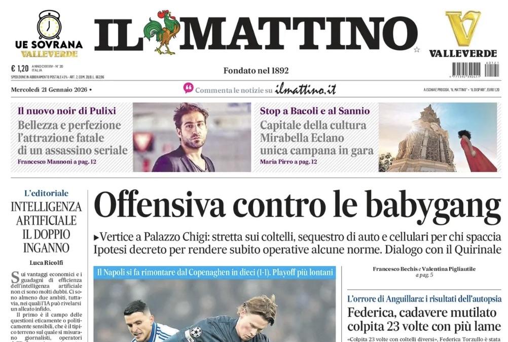 Il Mattino: "Tormento Champions"