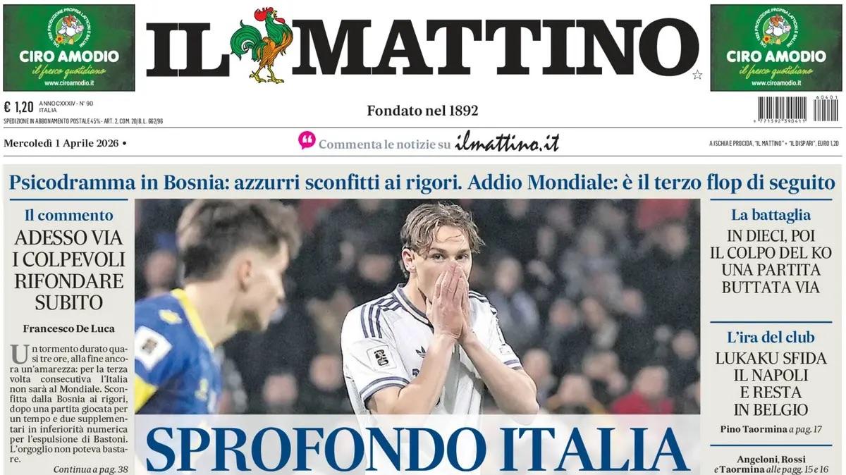 Grana centravanti per Conte, Il Mattino: “Lukaku sfida il Napoli e resta in Belgio”