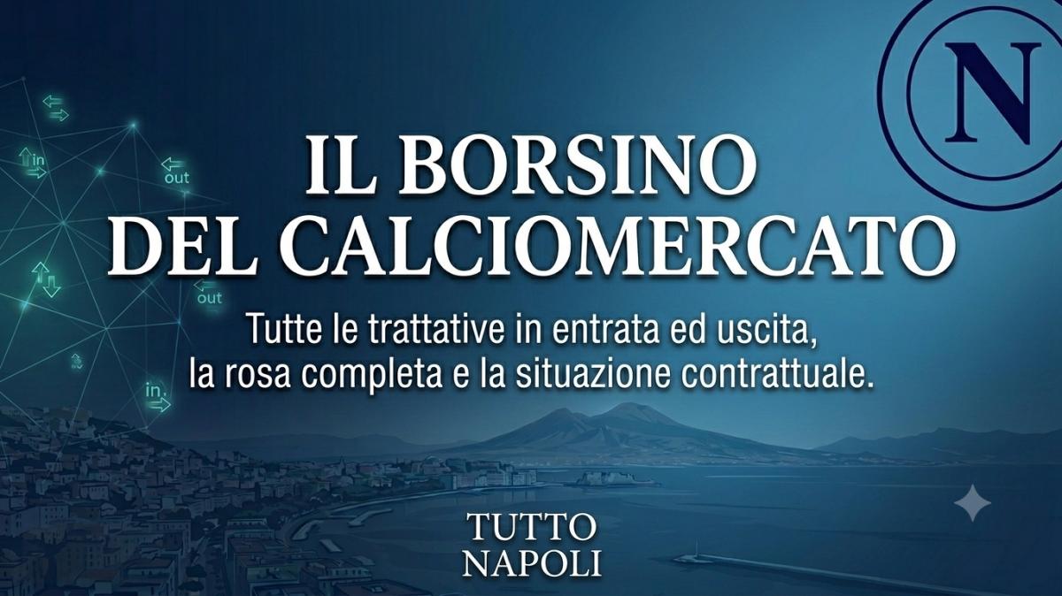 Calciomercato Napoli live, il borsino: le trattative in entrata ed uscita, la rosa ed i contratti