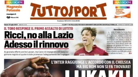 PRIMA PAGINA – Tuttosport: “Lukaku, brivido Juve”