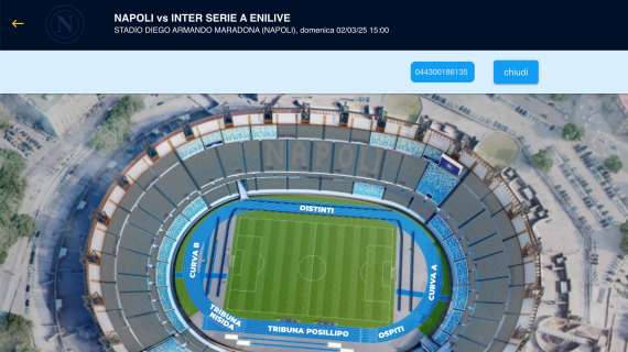 Napoli-Inter, che attesa: 4 settori sono già sold out ed altri in esaurimento!