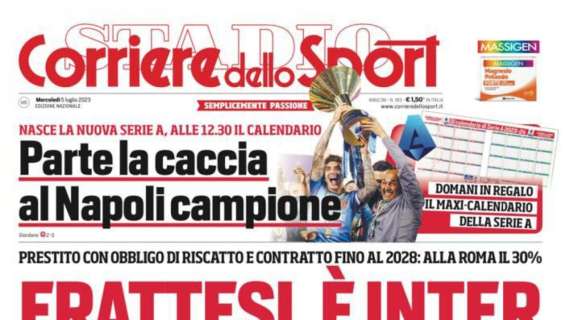 PRIMA PAGINA – CdS: “Parte la caccia al Napoli campione”