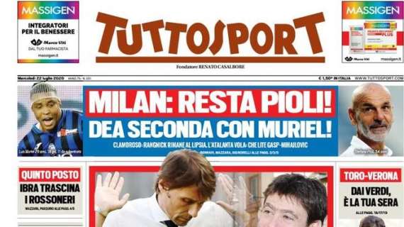 PRIMA PAGINA - Tuttosport e le parole di Conte: "Impariamo dalla Juve"