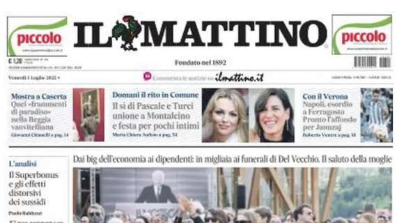 PRIMA PAGINA - Il Mattino: “Pronto l’affondo per Januzaj”