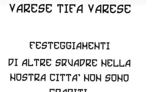Incredibile a Varese, ultrà vietano festa Scudetto: "Non gradiamo festeggiamenti di altre squadre, specie del Napoli"