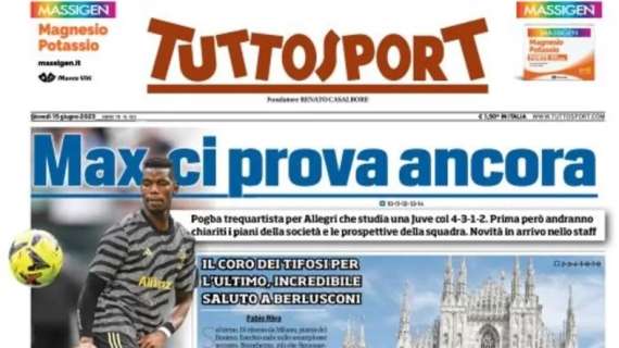 PRIMA PAGINA – Tuttosport: “Max ci prova ancora”