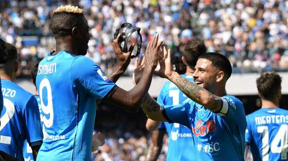 RILEGGI LIVE - Napoli-Genoa 3-0 (32' Osimhen, 65' Insigne, 81' Lobotka): blindato il terzo posto 