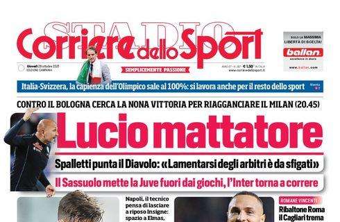 PRIMA PAGINA - CdS Campania: "Lucio mattatore"