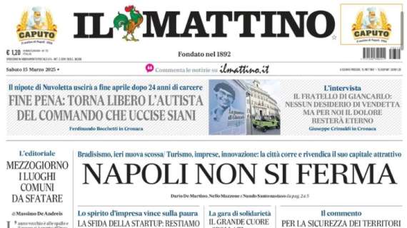 Il Mattino: “Ranieri elogia Napoli. Conte, sei davvero straordinario”