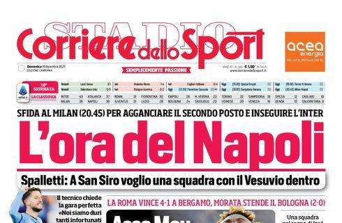 PRIMA PAGINA - Cds Campania: “L’ora del Napoli”