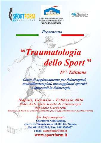 "Traumatologia dello sport" IV^edizione‏