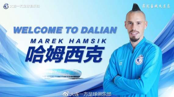 FOTO - Hamsik al Dalian: il primo scatto dell'ex azzurro col club cinese col numero 17