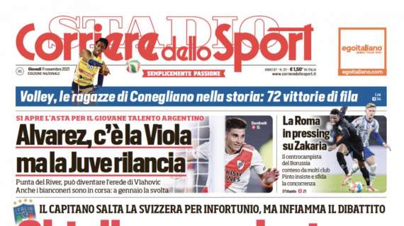 PRIMA PAGINA - Corriere dello Sport: "Chiello a gamba tesa"