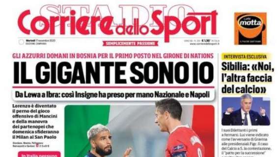 PRIMA PAGINA - CdS Campania: "Cosi Insigne ha preso per mano Napoli e nazionale"