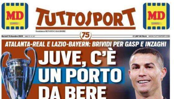 PRIMA PAGINA - Tuttosport sulla Champions: "Juve, c'è un Porto da bere"