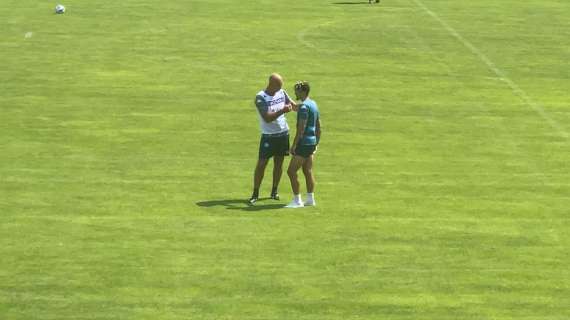 FOTO TN - Malcuit vice Di Lorenzo? Intenso colloquio con il collaboratore di Spalletti