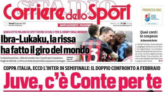 PRIMA PAGINA - CdS: "Gattuso incassa la fiducia. Benitez alla finestra"