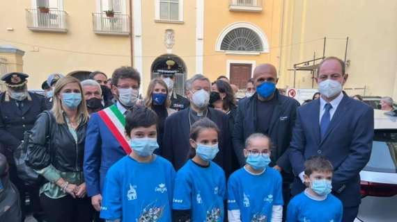 FOTO - Inaugurato nuovo centro sportivo ad Acerra: a sorpresa presente anche Spalletti 